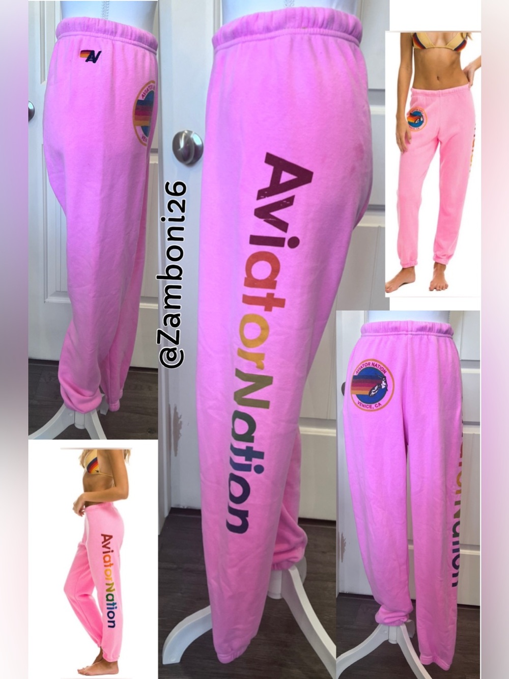 Aviator Nation Pink Sweatpants XS